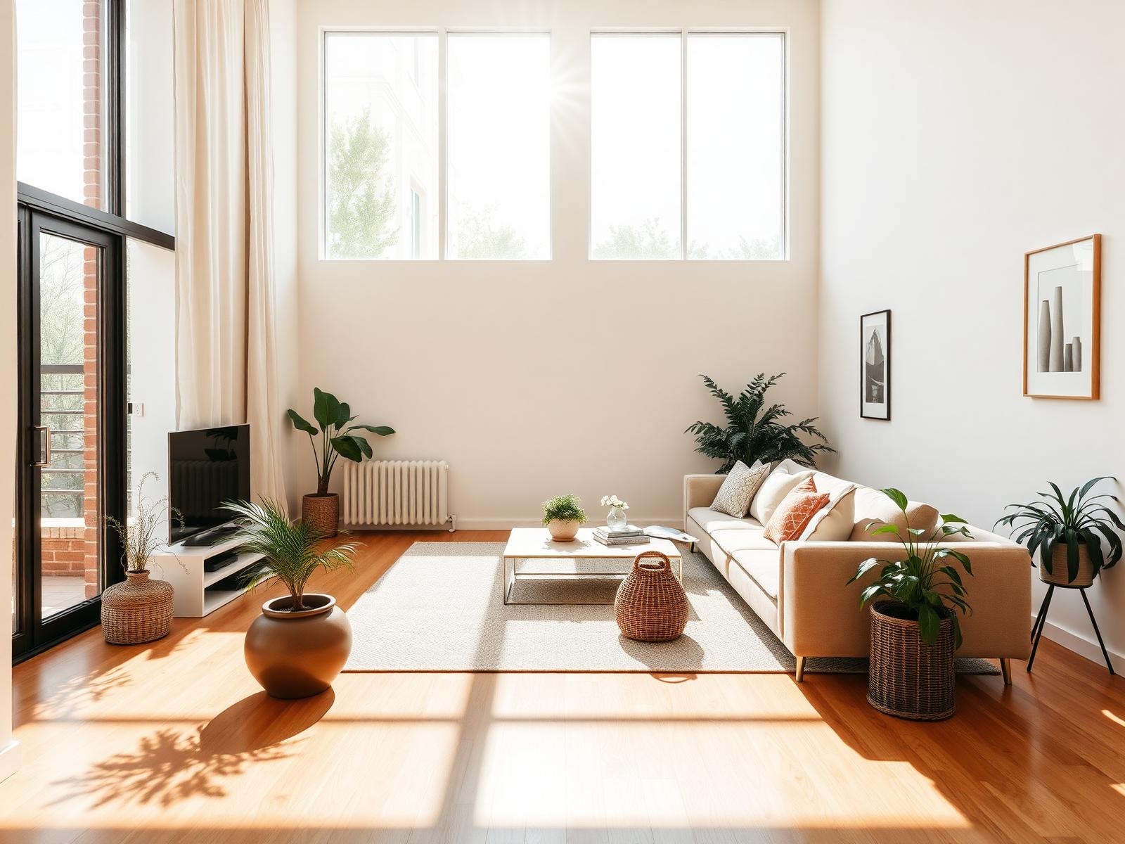 Appartamento italiano luminoso con arredamento minimalista